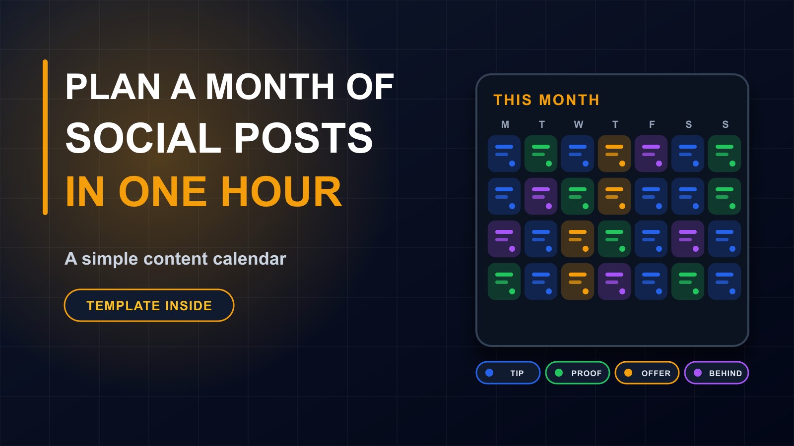 How to Plan a Month of Social Media Posts in One Hour