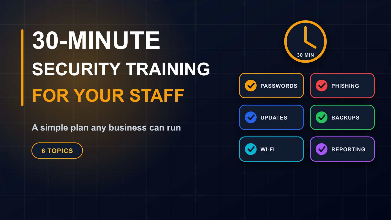 A 30-Minute Security Training Plan for Your Staff