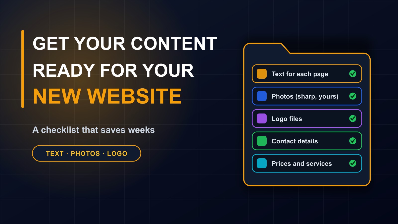 Get Your Content Ready for Your New Website: A Checklist That Saves Weeks