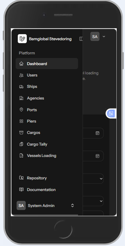 Cargo & Vessel Operations Mobile App (DockMaster Mobile)